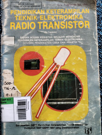 Pendidikan Keterampilan Elektronika Radio Transistor