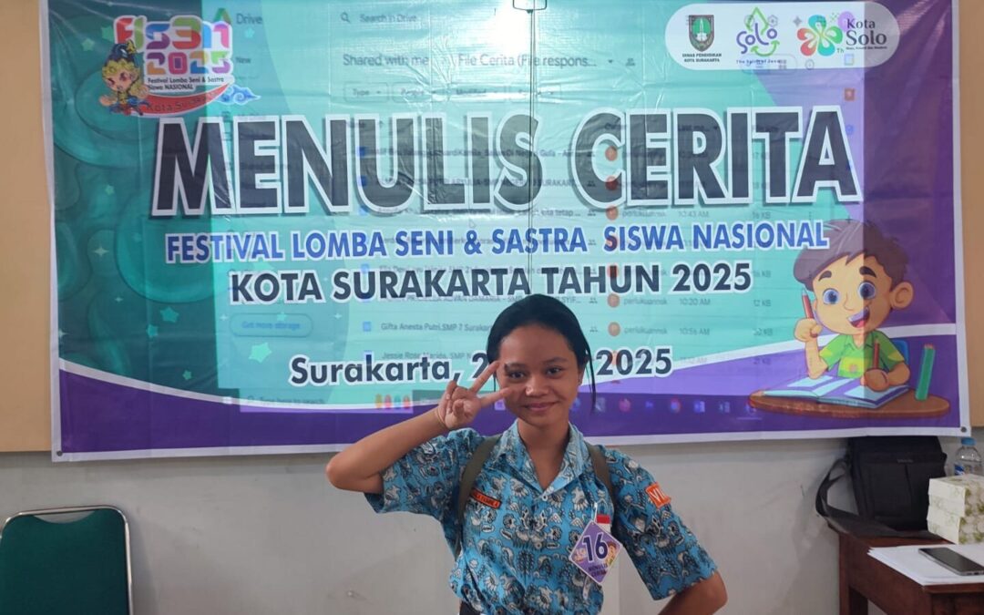 Nadilla Yasmine Tunjukkan Kreativitas Menulis di Ajang FLS3N-SMP Kota Surakarta 2025
